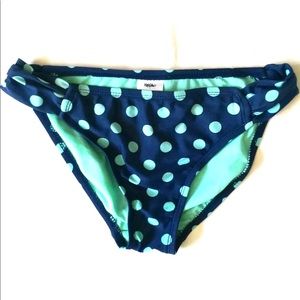 Mossimo blue teal bikini bottoms low rise